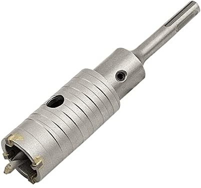 Meccion Carbide Hole Saw Drill Bit, Tungsten Tips Hollow Hole Cutter for Brick, Concrete, Cement Stone Wall (40mm)