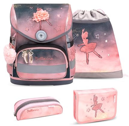 Belmil 405-41 Schulranzen Set (Ballerina Black Pink 2)