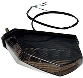 Black Line Rücklicht getönt, 10 LED, universal, DS Racing | Für Aprilia, CPI, Derbi, Gilera, MH, Rieju, 3 Rundstecker