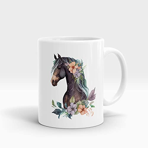 Dropful Lustige Kindertasse Pferd - Ideal für heiße und kalte Getränke