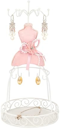 MOUMOUTEN Espositore per gioielli con anelli e orecchini | Porta gioielli a forma di gonna da principessa, organizer da appendere per bracciali e collane