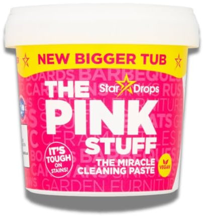 The Pink Stuff Miracle Pâte nettoyante – 850 g – Éponge Shabba Dabba Doo incluse