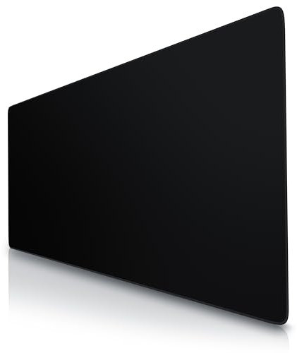 Titanwolf - XXXL Übergröße Mauspad 1500x600mm - Gaming Mousepad Groß - 150x60 cm Tischunterlage Large Size - verbessert Präzision und Geschwindigkeit XXXL - für Logitech Maus und Tastatur Schwarz