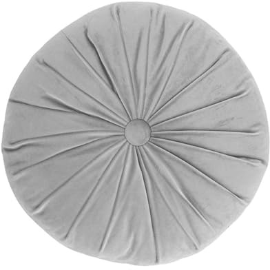 Fouriding Runde Wurfkissen 40CM Kürbis Kissen Kürbis Kissen Bodenkissen Gebetsmatte für Wohnzimmer Sofa Bett Stuhl Boden Auto Home Dekoration (Grau)
