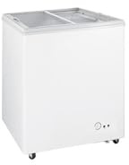 Ristoattrezzature Congelatore a pozzetto 78x68x83,2h cm 200 lt -18-22°C con ante in vetro scorrevoli