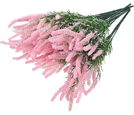 Alipis 6stücke Künstliche Lavendelblumen Realistische Dekoration Für Zuhause Büro Und Garten Uv-beständige Kunstpflanzen Für Innen Und Außenbereich Für Hochzeiten Und
