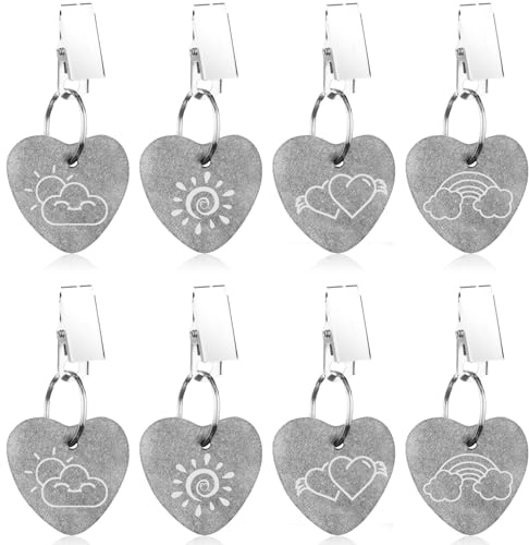 8 Stück Tischdeckenbeschwerer für Draußen,450 gTischdecken Beschwerer | 4 Aufdruck,Tablecloth Weights für Picknicks, Partys, Hochzeiten,ca. 450 g