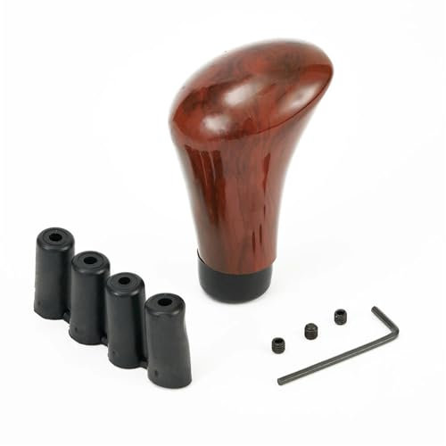 WANZHI [Replacement] 1pc Auto Schaltknauf Styling for Universal 5 Gang Schaltknauf M8 M10 M12 Manuelle Schaltknauf Pfirsich Holz Schaltknauf