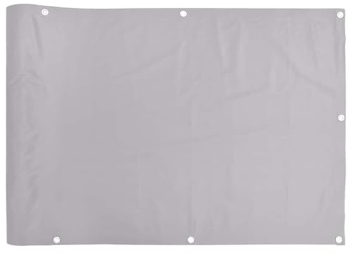 vidaXL Pantalla de privacidad de balcón PVC Gris 800x120 cm, Rollo de Valla, Tira de Valla, Pantalla de Valla de privacidad, Pantalla de Valla