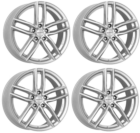 4x Dezent Felgen Alufelgen TR silver 6.5Jx16 ET48 5x112 kompatibel mit Skoda Octavia Superb Yeti Karoq Octavia
