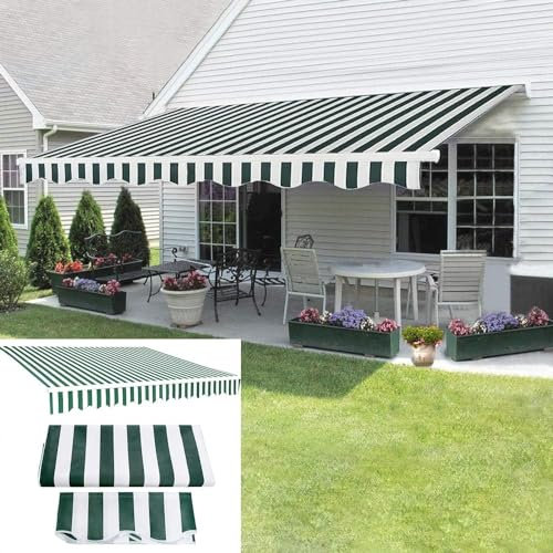 Terrassenüberdachung, UV-beständig, Ersatz für einziehbare Markise, Sonnenschutz für Hof, Deck, Veranda, Fenster oder Tür, Markise, Größe 2 x 1,5 m