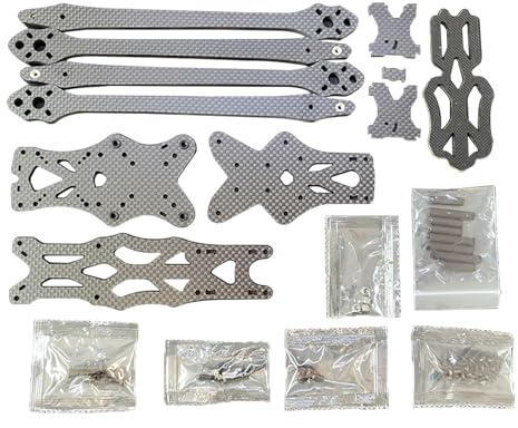 Alle Carbonfaser Rahmen Zubehör Set 17 8 cm (7 Zoll) Quadrocopter Flugfotografie Stützhalterung Reichweiten 5 5 Mm Arm 315 Mm