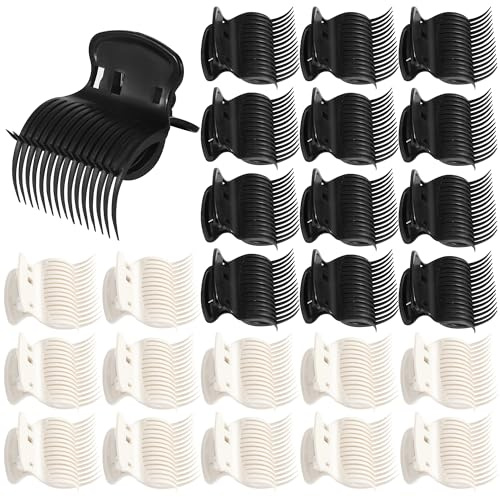 24 Pezzi Bigodini Clip, Clip a Rullo Caldo in Plastica, Artiglio Sostituzione Rullo Clip per parrucchieri, Uso Quotidiano
