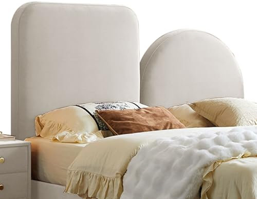 GOCHUSX Peel Und Stick Gepolstertes Kopfteil, Moderne Wanddekoration Gepolstert, Selbstklebendes Schlafzimmer-Wandkissen Für Wand Schlafzimmer Wohnzimmer Spielzimmer(Weiß,120x60x9cm)