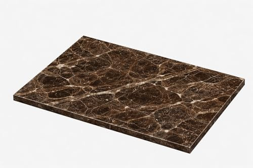 LuxuryQuarry® - Planche à découper en marbre Emperador 40x30cm - Marbre italien - Planche à tapas Planche à tapas Planche à fromage en marbre - Planche de service et planche à en-cas