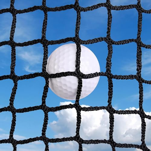 Playground Rope Net Kids Safety Net,Balcony/Stair Railing Guard,Toy and Sports Equipment Barrier Mesh Anti-Fall Rope Netting,Knotless Polyester Cargo Net-Cu(Size:1.6x3.2ft (0.5mx1m),Color:Black)