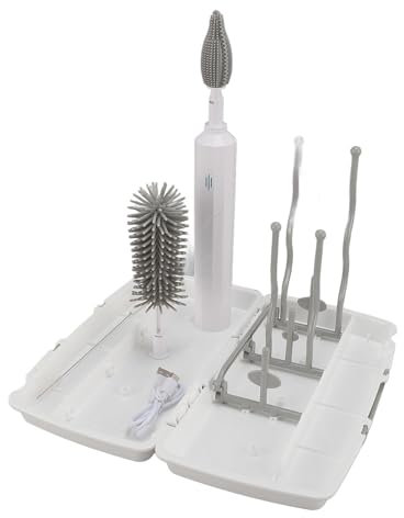 Electric Bottle Brush Cleaner 3 Speed Handle IPX7 Rechargeable Portable Electric Bottle Cleaner for Home Travel. baby. a. by. built. compact. Portable:. Powered. extends. of.