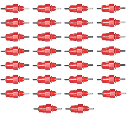 Nippeltränke für Vögel | Nippeln für automatische Hühnertränke - automatischer Spender aus Edelstahl für die Vogel- und Geflügelzucht im Innen- und Außenbereich und Winter