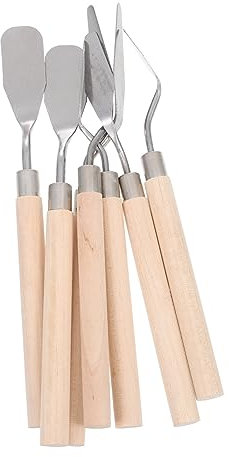 Housoutil 7piezas Raspadores De Pintura Espátula Para Colores Herramientas Pintura Al Óleo