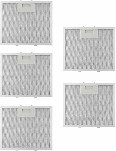 Daaxing Filtro para campana extractora, 5 capas, filtro antigrasa de malla, para campanas de cocina, filtro de malla metálica para campanas de cocina, 210 x 250 x 9 mm (paquete de 5)