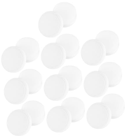 IMIKEYA 10pcs White Sponge Shoe Brushes for Cleaning and Leather Care round Shape Shoe Polish Applicator for Household Cleaning and Shining Surface Maintenance