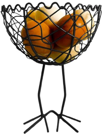 Zuasdvnk Egg Basket,Metal Egg Basket - Large Capacity Storage Holder for Collecting Countertop Kitchen Bread Adults Cookie Kids Easter Farmhouse