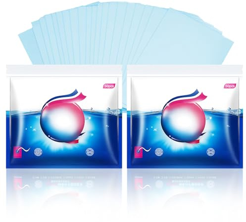 100 Stück Waschmittel Blätter,Sulfatfreies Geblümtes Waschmittel in Tablettenform,Biologisch Abbaubare Waschstreifen,Nachhaltiges Waschmittel für Weiß,Farbe und Schwarz,Perfekt als Reisewaschmittel