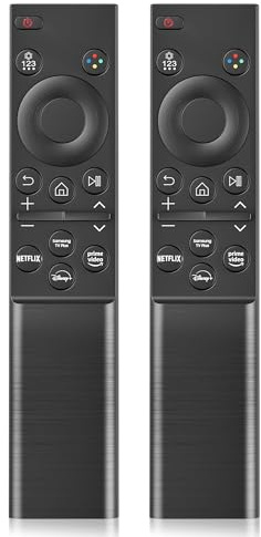 (Pack of 2) Replacement for Samsung TV Remote Control, Plug & Play Universal Remote for All Samsung TVs, for Crystal UHD, CU7000/DU7200, QLED, OLED, Neo QLED, Frame, Curved, LED & LCD, 4K/8K Smart TVs
