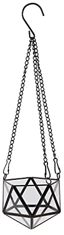 Hanging Glass Terrarium Geometric Shape Plant Holder Planter Flower Pot