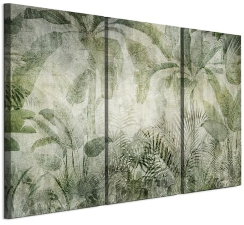 LUMASOUL Cuadros Decoracion Salon Modernos 3 Pieza - Decoración Pared Natura Motivo - Cuadros Decorativos con marcos de madera y telares Salón y dormitorio - 120x80 cm