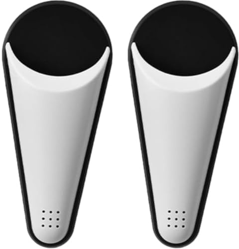 Homeponnew Porta forbici magnetico con foro di drenaggio, organizer in plastica ABS per cucina, ufficio, frigorifero e superfici metalliche, bianco, confezione da 2