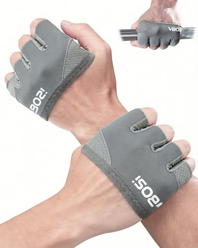 FitDA Guanti Palestra Uomo Donna, Guanti Allenamento per Fitness, Guantini Palestra e Sollevamento Pesi, Traspiranti e Antiscivolo, Imbottitura Rinforzata per Presa Sicura e Comfort (M)