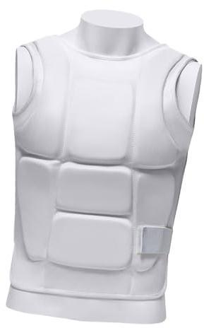 Martials Art Poitrine Protecteurs Absorbants Chocs Sangles Réglables Confortable Porter Unisexe Karaté Garde pour Sport Respirant Karaté Poitrine Protecteur avec Sangles Réglables et Absorption des
