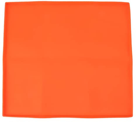 Alfombrilla para parrilla Almeigrity, cubierta de silicona resistente para parrilla, protege tu plancha de roedores, residuos, óxido, alfombrilla para parrilla de barbacoa para (17 pulgadas naranja)