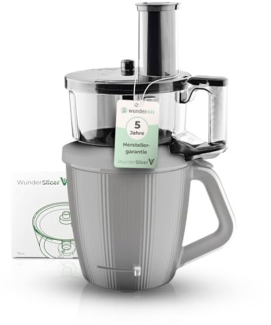 Wundermix - WunderSlicer® V2 Gemüseschneider für Thermomix TM7 | Adapter erforderlich, Gemüse & Obst schneiden & raspeln im Thermomix, Made in Germany, einfache Anwendung