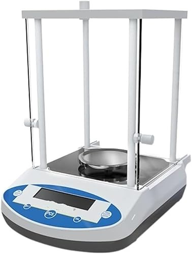 Digital precisionselektronisk våg LCD-analytisk våg Industriell vägning och räkning Vetenskaplig högkvalitativ labvåg med vindruta för laboratorieapotekssmycken, 3000 g/0,01 g