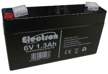 BATTERIA ERMETICA ricaricabile al Piombo 6V 1,3Ah - 3914/415001000-98x25x59mm COMPATIBILE CON BEGHELLI