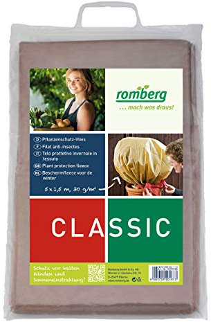 Romberg 10295108 Pflanzenschutz-Vlies (5 x 1,5 m) (Winterschutz)