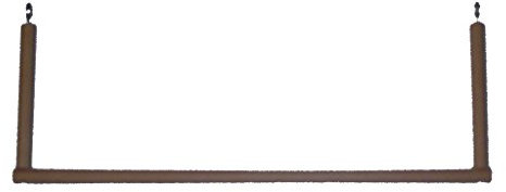 pipano 38 cm breite XL Vogelschaukel Ø 12 mm für Vogelkäfig, Schaukel, Wellensittich, VB1238