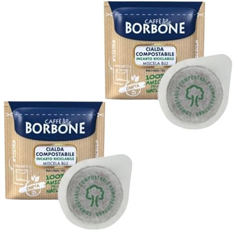 cialde carta 44 mm caffè Borbone miscela blu pz. 50 100 200 300 400 500 (100)