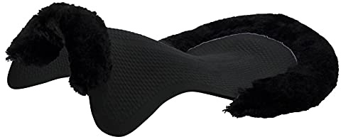 Acavallo Th. Gelpad Drilex mit 1/2 Lammfellrand Farbe: Black/Black Größe: L