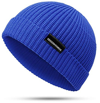 YAMEE Docker-Cap Docker mössa sjömansmössa hamnmössa bikerkeps baskeps året runt bärbar hatt, A21/blå, one size