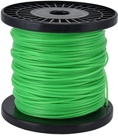Trimmertråd, trimmer, snöre, grästrimmer, tråd, nylontråd, 2 mm, grästrimmer, trimmer, trådar, grästrimmer, grästrimmer, för , grön (100 meter)