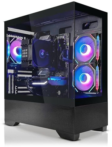 SYSTEMTREFF PC Gamer High-End AMD Ryzen 7 7800X3D 8x5GHz | Nvidia RTX 5060 TI 16GB | 1To M.2 NVMe | 32Go DDR5 RAM | Windows 11 Pro | Ordinateur de Bureau pour Les Joueurs, Les Gamers & Streamer