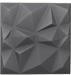 Nord Plus - Wandpaneele aus Styropor 3D Paneele für Decke Dekor Wandverkleidung Paneele (Dunkelgrau, 24)