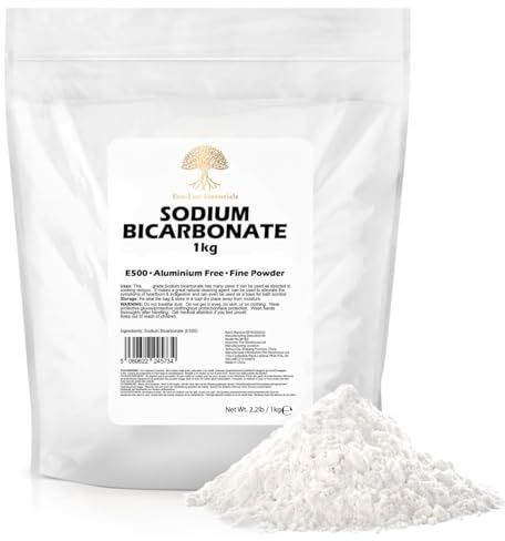 Bicarbonato di sodio, Bicarbonato di sodio 1kg Pura Bicarbonato di sodio per la pulizia Bombe da bagno Odori e denti
