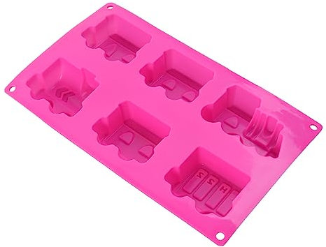 ABOOFAN Moule à Chocolat Silicone à Cavités Motif Voiture Et Train Pour Décoration Gâteaux Et Pâtisseries