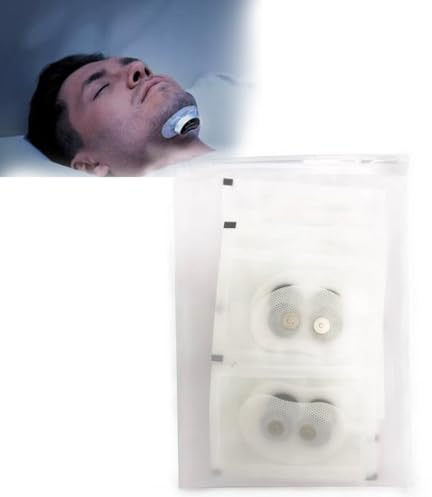 FUELIX Dispositifs Anti Ronflement,Patch Anti-Ronflement,Appareil D'Avancement Mandibulaire Electrodes Patch, Solution Anti-ronflement pour Homme et Femme, Patchs de Rechange 40 Pieces