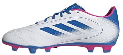 Adidas Unisex Goletto IX Firm Multi Ground Sneaker, White/Bright Royal/Team Shock Pink, 8.5 US Men