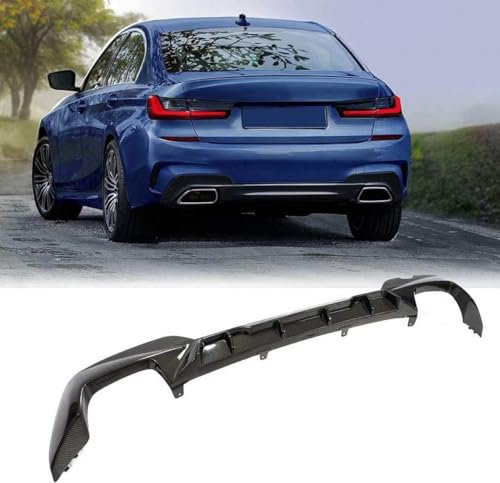 THOMIX Auto Heckstoßstange Diffusor für BMW 3er G20 G28 M Sport 2020,Spoilerlippe Heckdiffusor,Auto Heckspoiler Heckstoßstange Lippe Hecklippe des Fahrzeugs Auto Zubehör